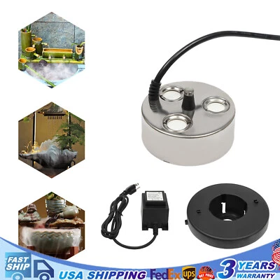 3 Head Ultrasonic Humidifier Hydroponics 900ml/H Grow Room Mist Maker Fogger NEW - Image 1 of 4