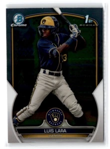 2023 Bowman Chrome 1st Edition Luis Lara Milwaukee Brewers #BCP-100 - Picture 1 of 2