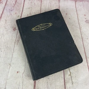 Vintage 1948 Holman Red Letter Edition New Testament Bible Black Bonded Leather - Picture 1 of 8