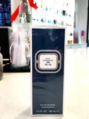 Royal Copenhagen Musk 3,4 OZ Eau de Cologne Spray Caja Sellada Foto 1 de 4