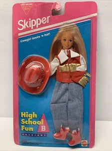 Vintage Skipper High School Run Outfit Cowgirl 1994 Mattel Free Shipping - Picture 1 of 5