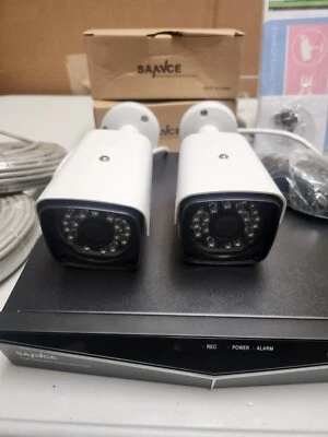SANNCE 4 Channels Surveillance Kit 1080P Security Camera Kit with 4 Channels... - Image 1 of 4