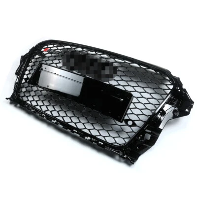 For 2013-2016 Audi A3 S3 8V Front Grille Grill Gloss Black RS3 Style Replacement - Image 1 of 4