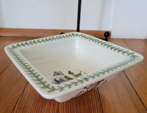 Portmeirion BOTANIC GARDEN Medium Square Bowl 6.5" Viola Hybridia Susan Williams - Picture 1 of 4