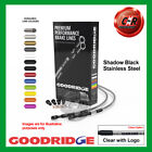 Fits YAMAHA FZR750R OWO1  89-92 Goodridge Black Steel Cl Print Front Brake Hoses