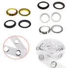 1-10M Curtain Header Heading Tape with Rings 40mm Plastic Eyelets Curtain Repair