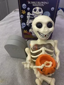 Vintage Bubblin Bones The Bubble Blowing Skeleton Kurt Adler 1996 See Details - Picture 1 of 11