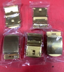 (Lot of 5) Vanguard Milit Autogrip Belt Buckle Solid Brass Finish Fits 1-1/4Belt - Picture 1 of 2