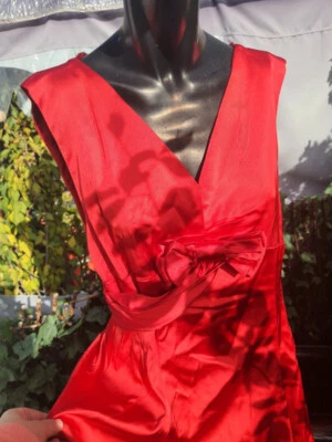 Robe de Princesse Fête Noël réveillon  Brown New york Pin-up dress 6 /38 EU NEW - Photo 1/4