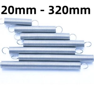 Muelles de gancho galvanizado de 0,8 mm extensión de acero 20 mm - 320 mm longitud de resorte de tensión - Imagen 1 de 18