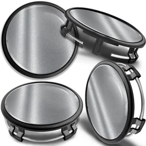 Compatible con Mercedes Benz tapacubos 75 mm tapacubos tapacubos plata - Imagen 1 de 5