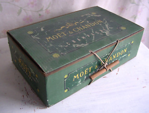 MOET & CHANDON Champagne antike Geschenk-Box Karton Champagner 1940er