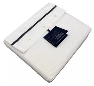 $200 NUOVO LENZUOLO PIATTO RALPH LAUREN KING ORGANICO PALMER PERCALLE LOFT GRIGIO - Foto 1 di 2