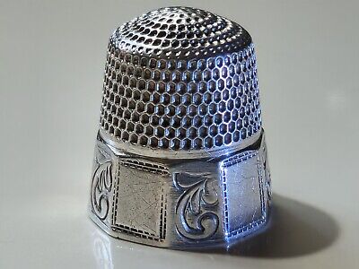 Antique Goldsmith Stern Co Bros Sterling Silver Thimble Size 13 No Holes C1900's • 13.42$