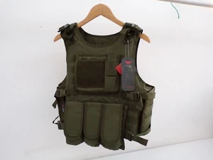 NEW Green Yakeda Quick Release Tactical Vest. Old School Molle system. AR30 fits - Picture 1 of 11