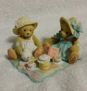 Cherished Teddies  Freda & Tina Figurine, Two Friends Having Tea 911747 - Picture 1 of 12