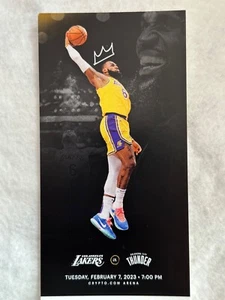 Los Angeles Lakers Lebron James Commemorative Ticket All Time Scoring Record - Picture 1 of 3