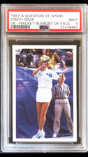 1987 A Question of Sport Steffi Graf Rookie Card PSA 9 Mint Tennis WTA Tour (D)