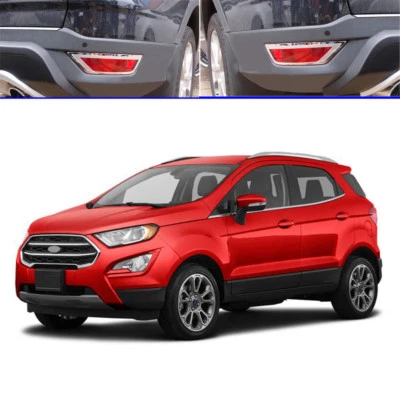 Se adapta a Ford EcoSport 2013-2019 cromo parachoques trasero luz antiniebla cubierta moldura decoración Foto 1 de 4