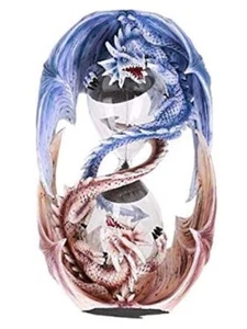 Anne Stokes Age Of Dragons Fire & Ice Dragon Sand Timer  7.85" x 4.5" New In Box - Picture 1 of 8