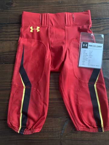 Under Armour Maryland Terrapins 4-Way Stretch Football Pant Youth M Red Cover