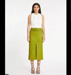 New With Tags Tanya Taylor Size 0 Bryna Skirt In Avocado - Picture 1 of 6