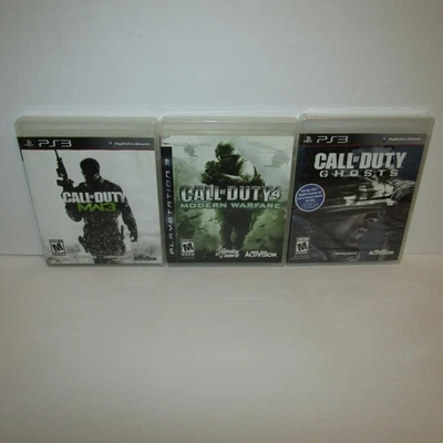 Lote Call of Duty PS3 Modern Warfare 4 Modern Warfare 3 Ghosts Sony PlayStation 3 Foto 1 de 4