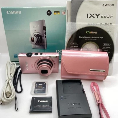 Canon IXY 220F Pink Compact Digital Camera Case with Box - Image 1 of 4