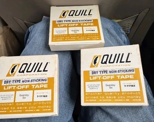 3 Boxes Of Quill  Dry Type Non-stick Lift Off Tape IBM SELECTRIC II 6 Per Box  - Picture 1 of 5