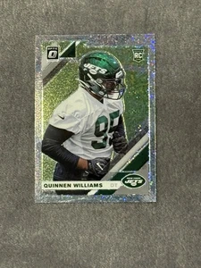 2019 Optic Quinnen Williams Rookie WHITE SPARKLE PRIZM SSP Jets Cowboys - Picture 1 of 2