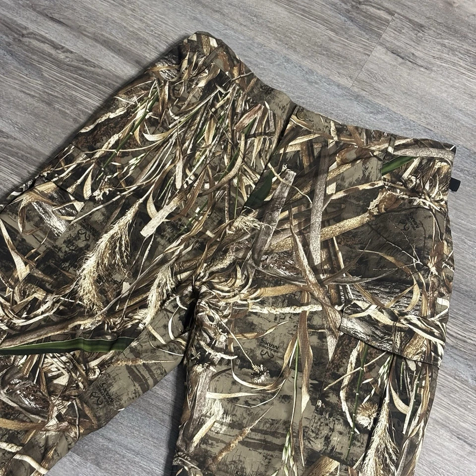 Pantalones Drake Aves Acuáticas XL 40-42 Roble Musgo Sombra Hierba Hojas Camuflaje Caza Foto 1 de 4