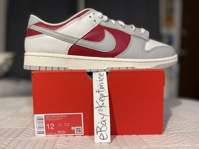 Nike Dunk Low Talla 12 SE Marfil Ultraman HJ9093-030 Phantom Iron Ore Gimnasio Rojo Foto 1 de 4
