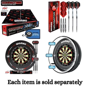 Winmau Blade 6 Profi Dartscheibe & 360° Plasma Dartscheibe Light Darts Set - Bild 1 von 32