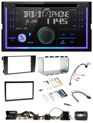 JVC Lenkrad USB 2DIN DAB Bluetooth CD Autoradio für Audi A6 C5 2001-2004 Aktivsy - Bild 1 von 4