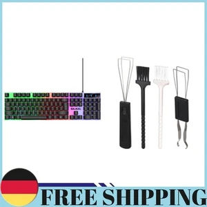 Clavier Ergonomique Câble 1,5m Clavier Gaming pour Ordinateur Portable (Noir) - Photo 1/10