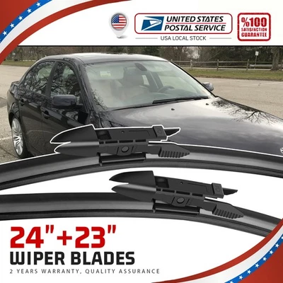 Juego de limpiaparabrisas delantero OEM 24"+23" para BMW 545i 525i M54 2004-2005 Foto 1 de 4