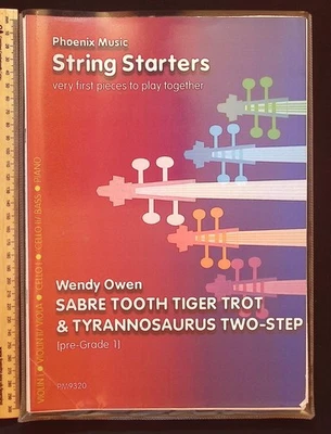 Phoenix Music String Starters : Sabre Tooth Tiger Trot Pre-Grade 1 by Wendy Owen - Image 1 of 4