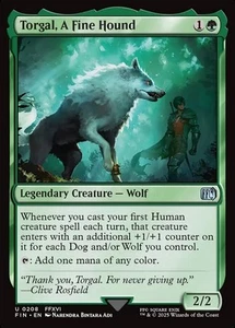 Magic the Gathering MTG - Torgal, A Fine Hound - Final Fantasy - NM - Picture 1 of 1