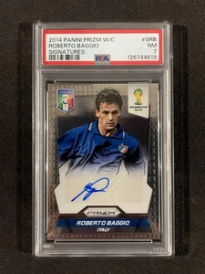 2014 Panini Prizm Roberto Baggio Autograph Italy Soccer Card NM 7 - Picture 1 of 2