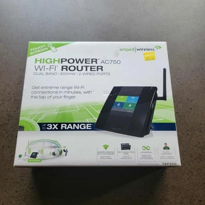 Amped Wireless High Power Touch Screen AC750 Wi-Fi Router (TAP-200) - Image 1 of 4