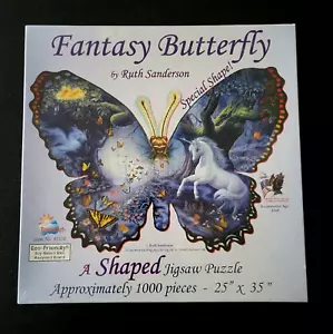 Puzzle 1000 pezzi Sunsout Fantasy a forma di farfalla made in USA nuovo sigillato - Foto 1 di 4