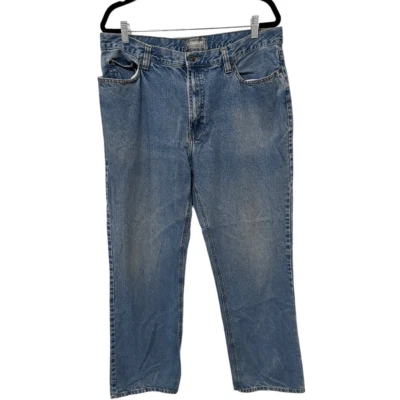 Pantalones de mezclilla Outdoor Life lavado medio calce relajado pierna recta azul talla 36x32 Foto 1 de 4