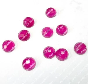 Natural Rani Jade Round Checker Cut 8mm To 20mm Wholesale Loose Gemstone - Picture 1 of 3