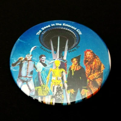 Grateful Dead Pin Wizard Of Oz Seattle WA 5/24/95 5/25/95 5/26/95 1995 Pinback - Image 1 of 4