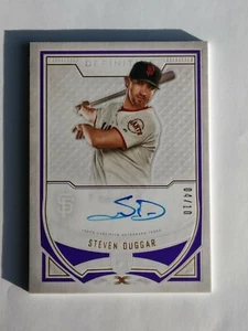2019 Topps Definitive ** PURPLE AUTOGRAPH **   #DRA-SD Steven Duggar RC  #D / 10 - Picture 1 of 2