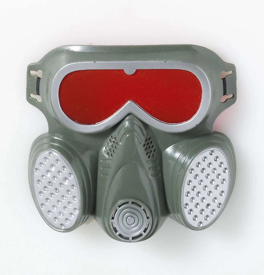 BIOHAZARD ZOMBIE GAS MASK HAZMAT TOXIC FACE MASK HALLOWEEN COSTUME ACCESSORY - Image 1 of 1