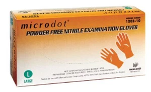 Guantes de examen médico de nitrilo Microdot, probados en quimioterapia/fentanilo - Imagen 1 de 4