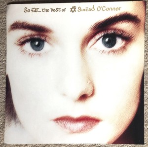 SINEAD O’CONNOR - SO FAR THE BEST OF PROMO  CARD SHOP DISPLAY POSTER