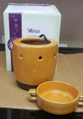 Calentador de maíz retirado tamaño completo Scentsy amarillo mostaza dorado NUEVO CAJA ABIERTA Foto 1 de 4