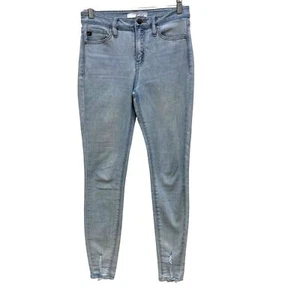Kancan High Rise Distressed Skinny Jeans Light Wash Stretch Womens 5/26 - Picture 1 of 7